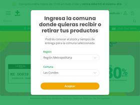 'cruzverde.cl' screenshot