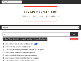 'cevaplitestler.com' screenshot