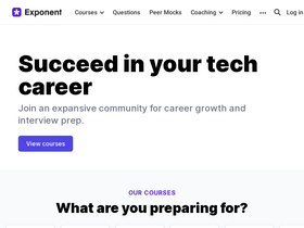 'tryexponent.com' screenshot