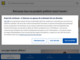 'lidl.fr' screenshot
