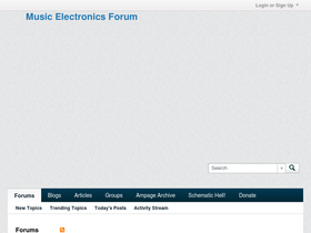 'music-electronics-forum.com' screenshot