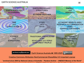 'earthsci.org' screenshot