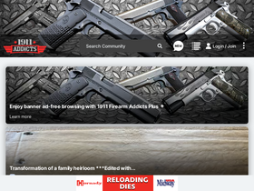'1911addicts.com' screenshot