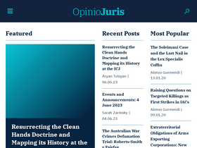 'opiniojuris.org' screenshot
