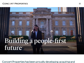 'concertproperties.com' screenshot