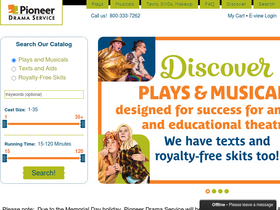 'pioneerdrama.com' screenshot