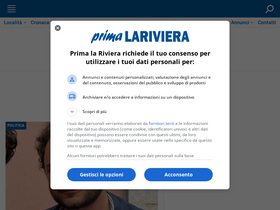 'primalariviera.it' screenshot