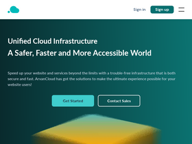'arvancloud.ir' screenshot