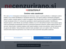 'necenzurirano.si' screenshot