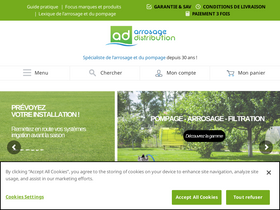 'arrosage-distribution.fr' screenshot