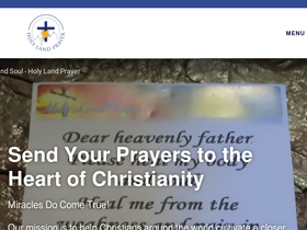 'holylandprayer.com' screenshot