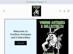 voodooantiquescollectibles.com homepage screenshot