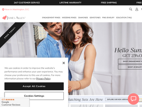 'jamesallen.com' screenshot
