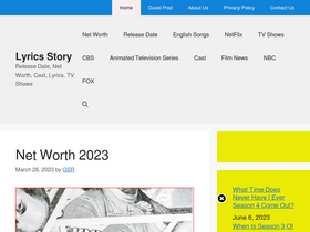 'lyricsstory.net' screenshot