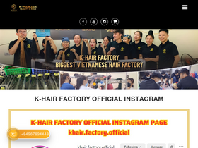'k-hair.com' screenshot
