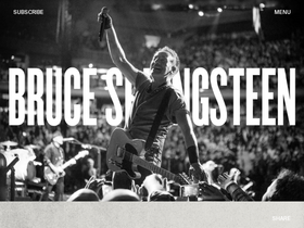 'brucespringsteen.net' screenshot
