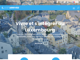 'justarrived.lu' screenshot