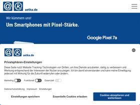 'aetka.de' screenshot