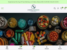 livewellnutritionuk.com homepage screenshot