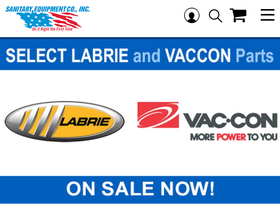 sanitaryequipment.com homepage screenshot
