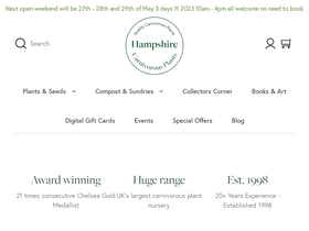 'hantsflytrap.com' screenshot