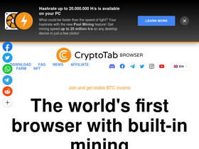 'cryptotabbrowser.com' screenshot