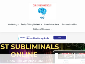 'oursubconsciousmind.com' screenshot