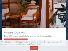 'alohilaniresort.com' screenshot