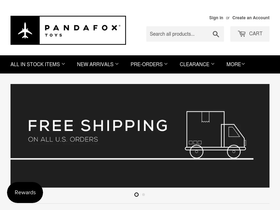 pandafoxtoys.com homepage screenshot