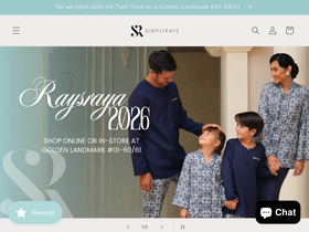 simplyrays.com homepage screenshot