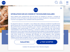 'nivea.fr' screenshot