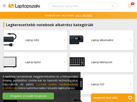 'laptopszaki.hu' screenshot