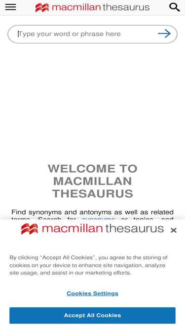Macmillanthesaurus Com Analytics Market Share Data Ranking Similarweb