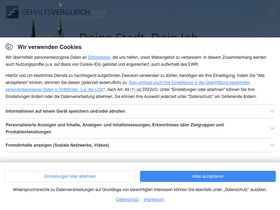 'gehaltsvergleich.com' screenshot