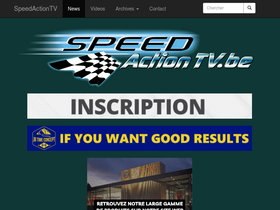 'speedactiontv.be' screenshot