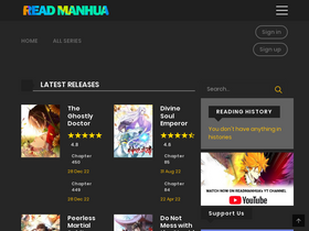 'readmanhua.net' screenshot