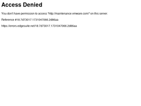 maintenance.vmware.com