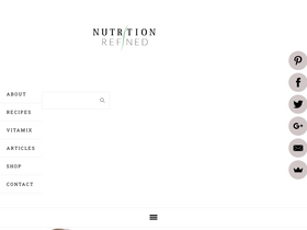 'nutritionrefined.com' screenshot