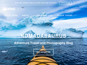 'nomadasaurus.com' screenshot