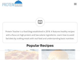 'proteinteacher.com' screenshot