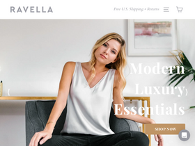 Ravella (incorrectly merged with 'Ravellia' - see note) website screenshot