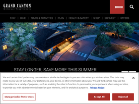 'grandcanyonlodges.com' screenshot
