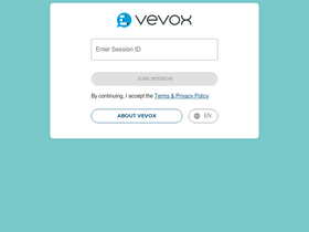 'vevox.app' screenshot