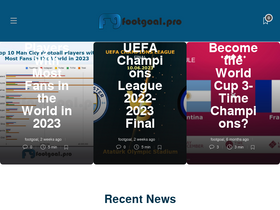 'footgoal.pro' screenshot