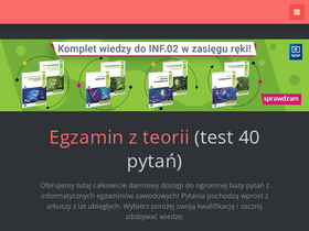 'egzamin-informatyk.pl' screenshot