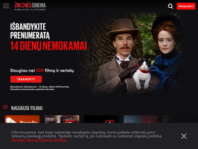 'zmonescinema.lt' screenshot