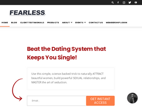 'thefearlessman.com' screenshot
