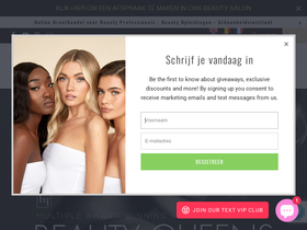 beautyqueens.be homepage screenshot