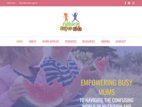 'naturalsuperkids.com' screenshot