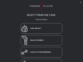 'powerplate.com' screenshot